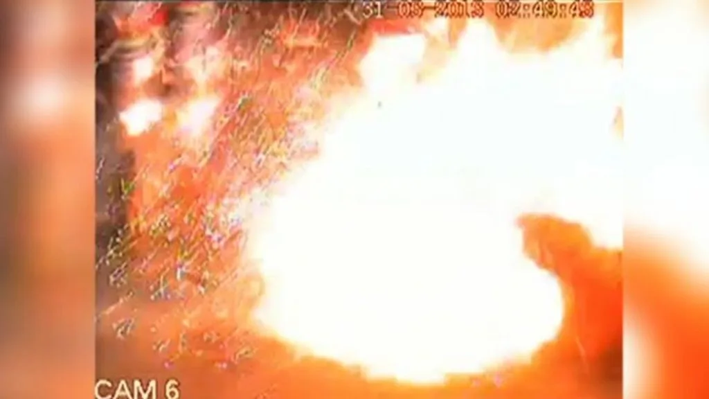 CCTV Shows Petrol Station Cash Point Explosion in Hampshire