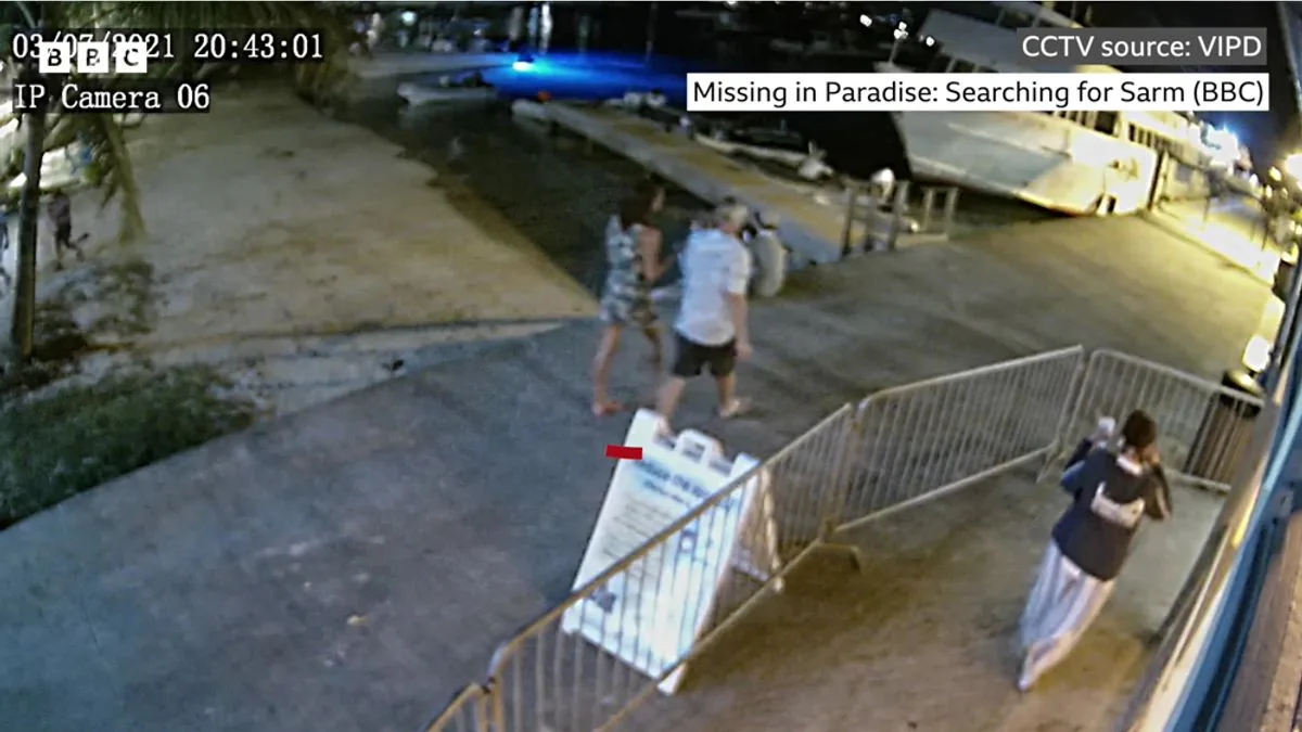 CCTV shows final sighting of missing British woman Sarm Heslop in US Virgin Islands