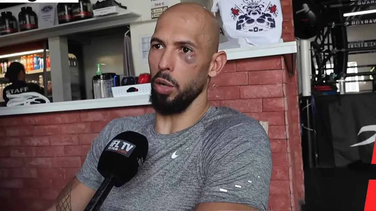Andrew Tate sports black eye ahead of Misfits Boxing debut against Chase DeMoor