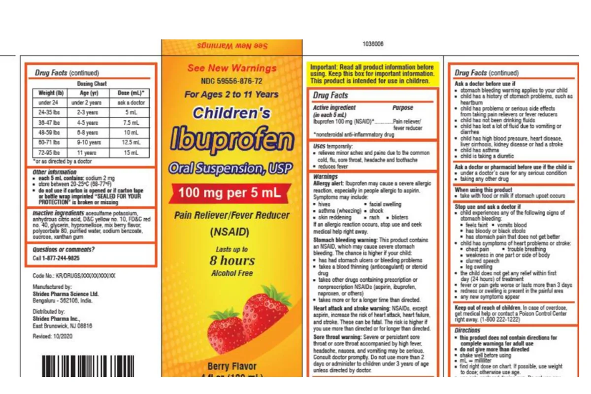 Children's Ibuprofen Recall Upgraded to Class II Over Foreign Substance