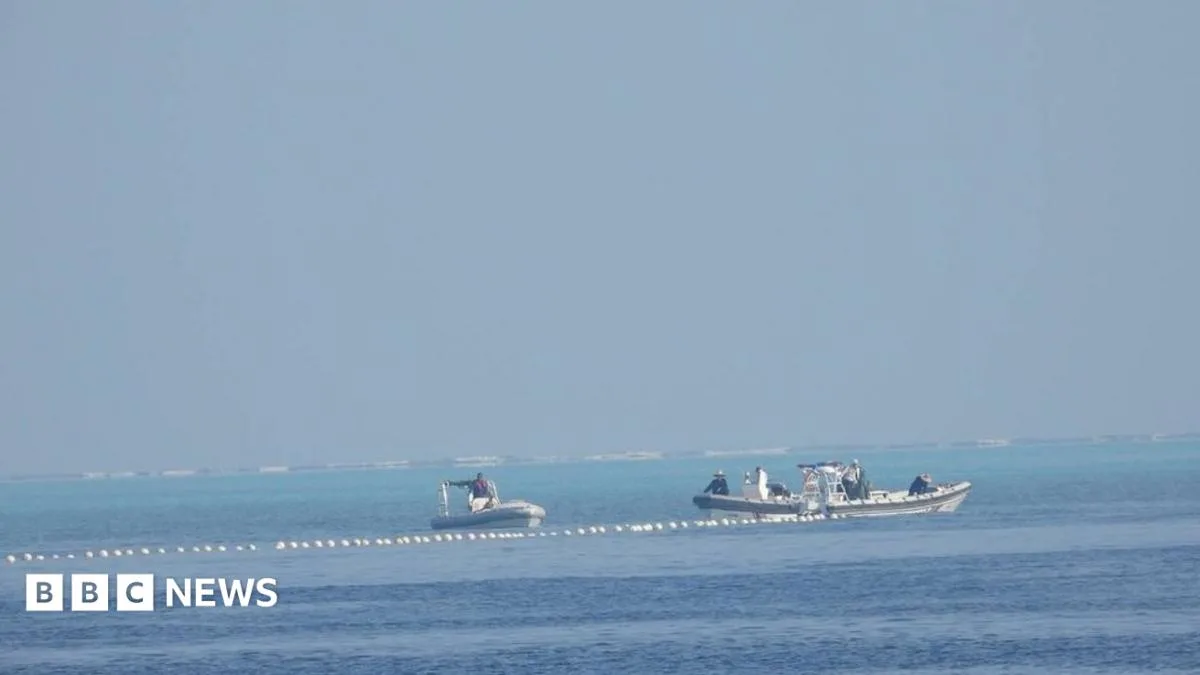 Philippines Accuses China of Installing Floating Barrier in South China Sea