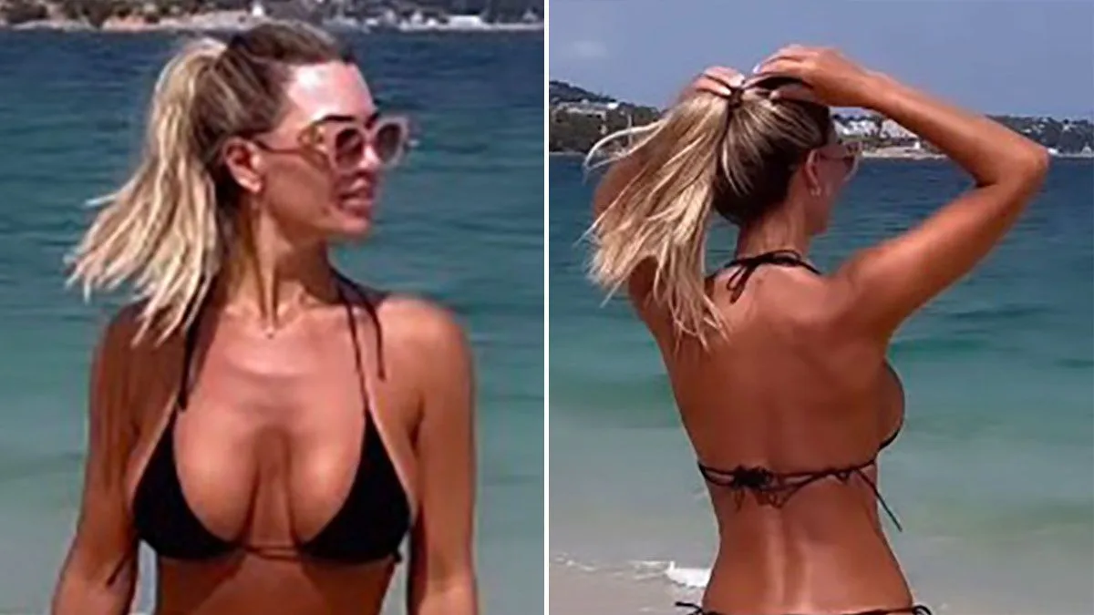 Christine McGuinness Stuns in String Bikini During Family Holiday
