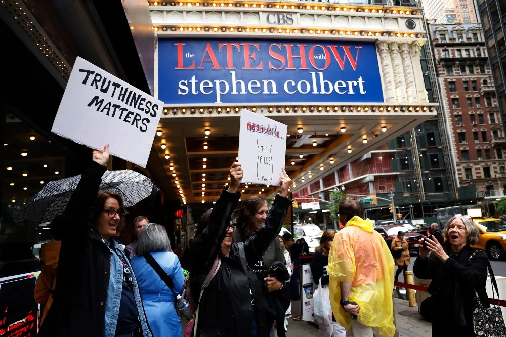 Colbert's Late Show Cancellation Divides Fans