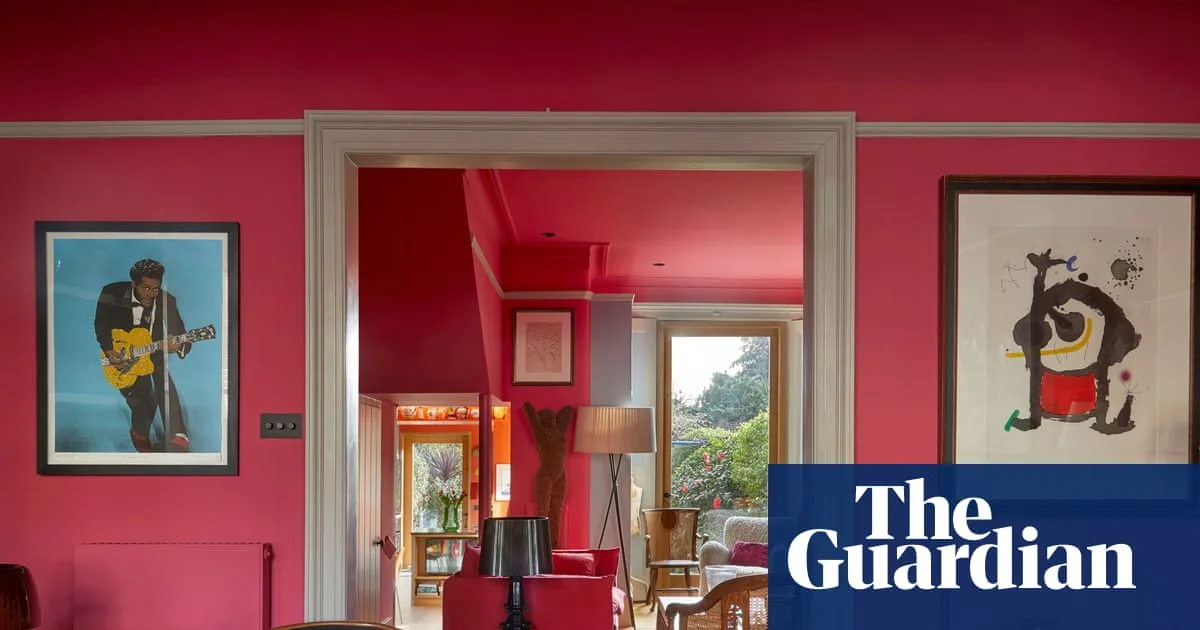 Art Collector's Vibrant London Terrace Showcases Colour and Creativity