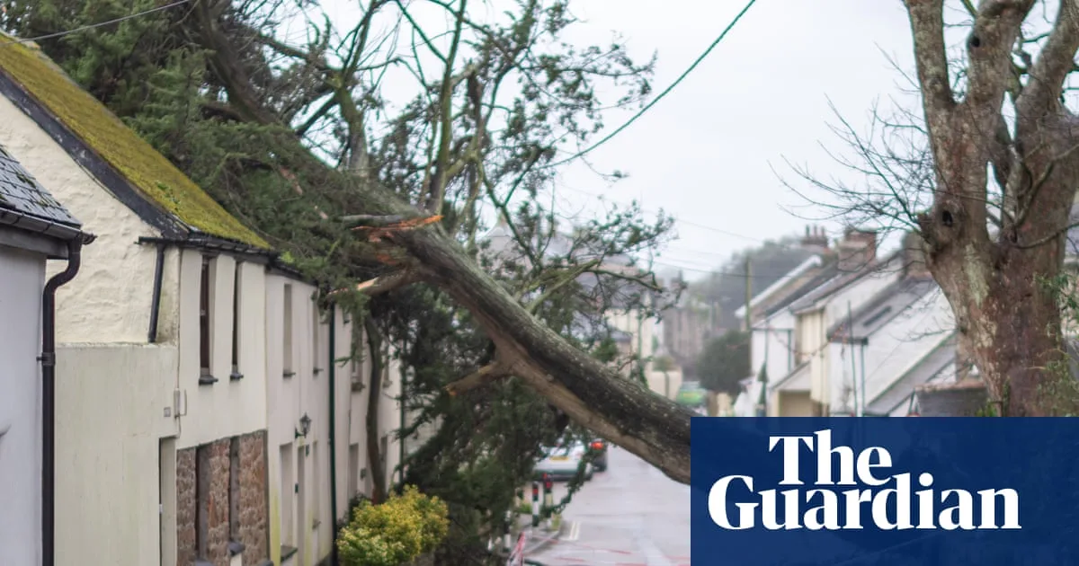 Cornwall Villagers Stranded a Week After Storm Goretti