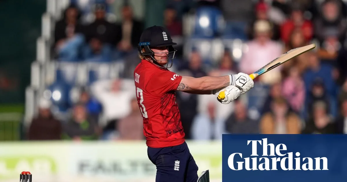 Jordan Cox overcomes injury to steer England to T20 series win over Ireland