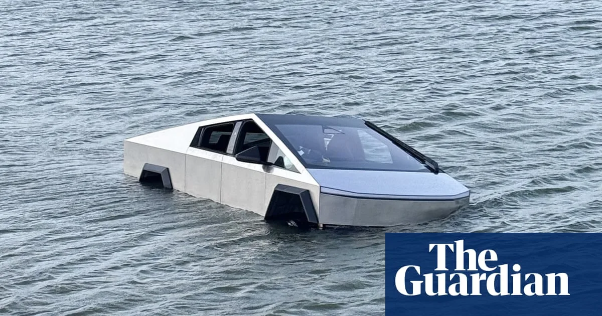 Tesla Cybertruck Rescued From Texas Lake After 'Wade Mode' Test