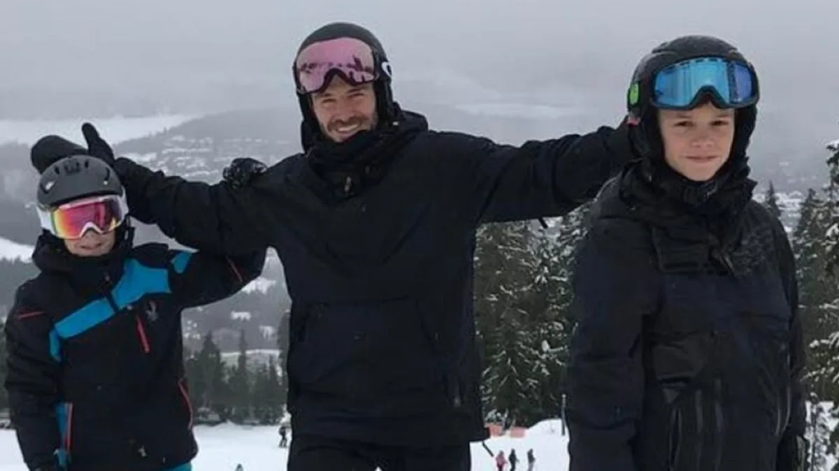 David Beckham Rushes to Help Injured Skier on French Alps Holiday