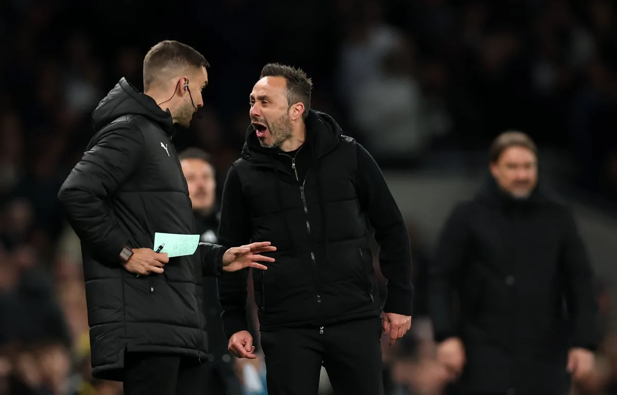 De Zerbi Questions Referee Calmness After Spurs Denied Late Penalty