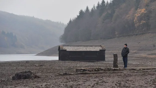 Lost Village of Derwent Emerges as Drought Lowers Ladybower Reservoir