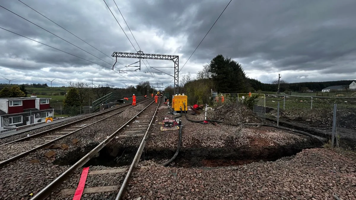 Devon Train Line Closed After Giant Sinkhole Emerges