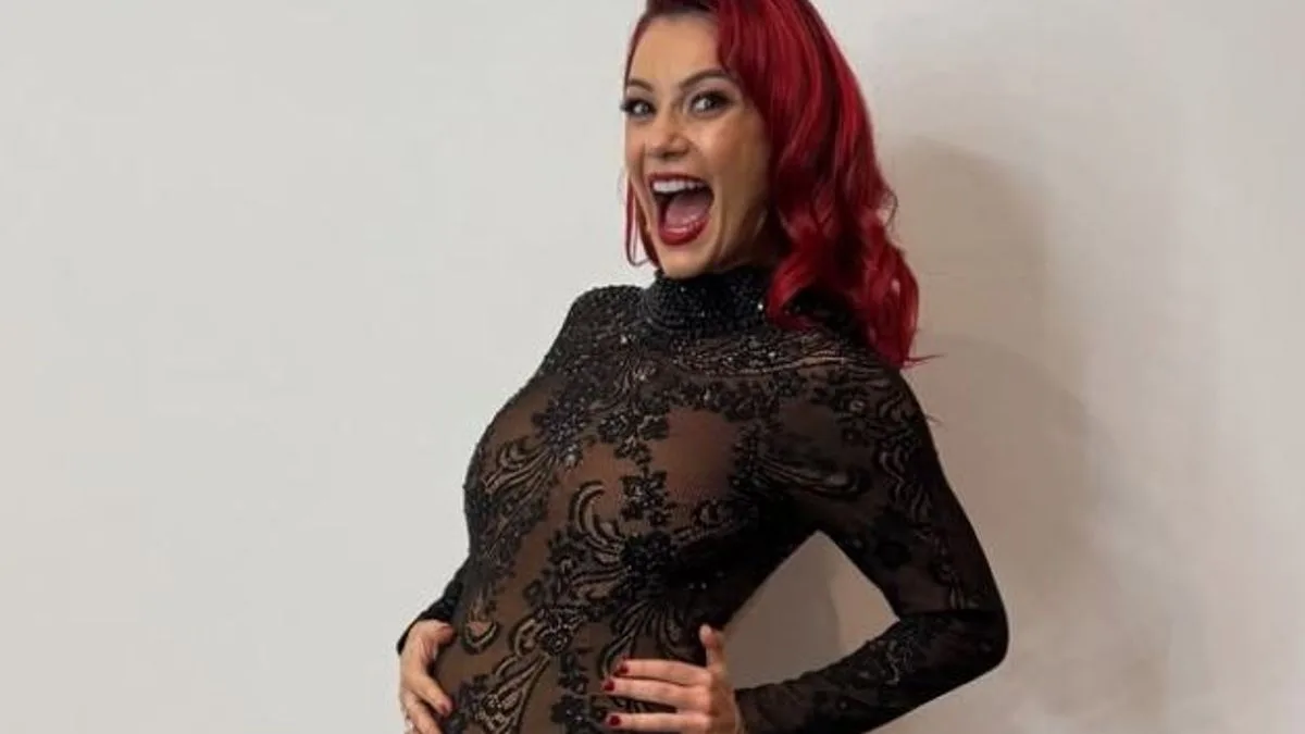 Dianne Buswell Shows Off Baby Bump in See-Through Catsuit at Strictly