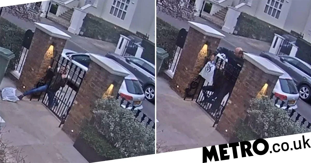 Thief Stretches Leg Through Gate to Steal Victoria's Secret Pyjamas in London