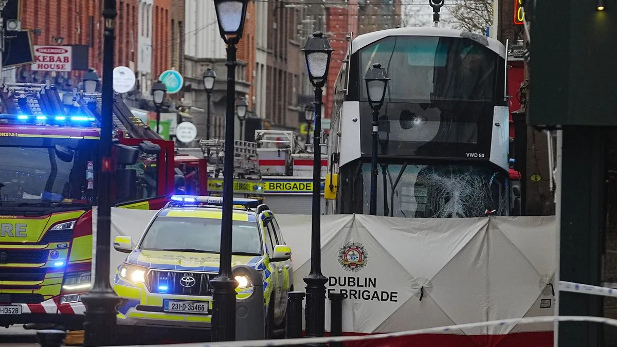 Elderly Man Killed in Dublin Bus Crash; Three Injured