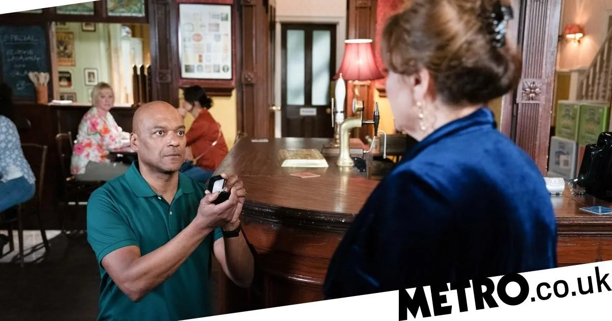 George proposes to Elaine in EastEnders but what is he hiding?