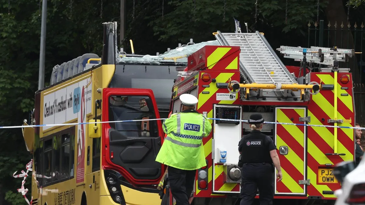 Driver Charged After Double Decker Bus Roof Torn Off in Eccles Bridge Crash
