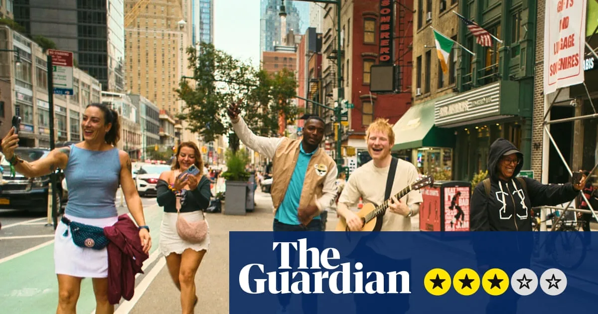 Ed Sheeran Mobbed By Fans In NYC During Video Shoot