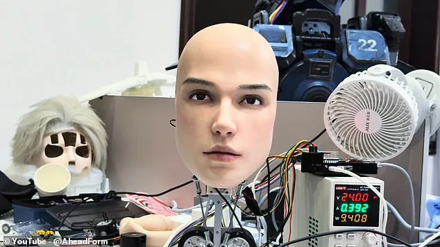 Chinese Robot Head Blurs Line Between Human and Machine