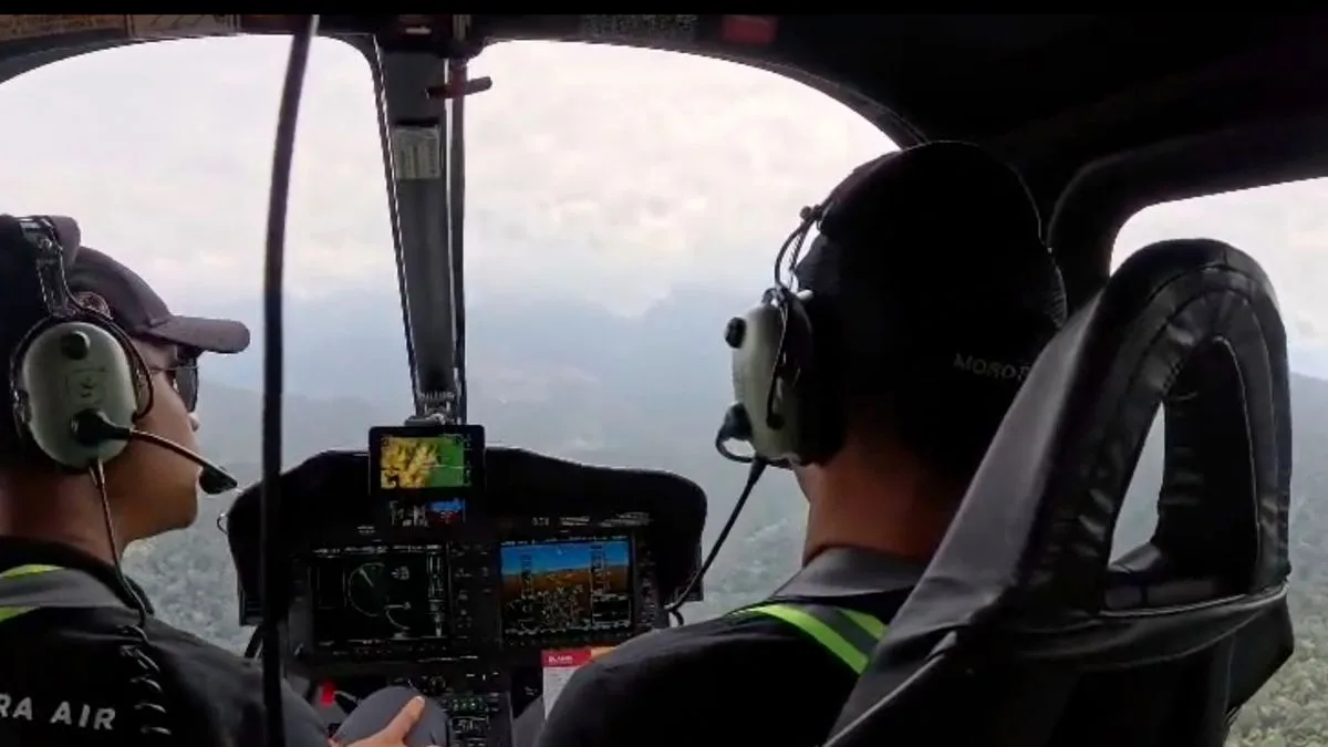 Helicopter Crash in Borneo Kills One, Seven Missing