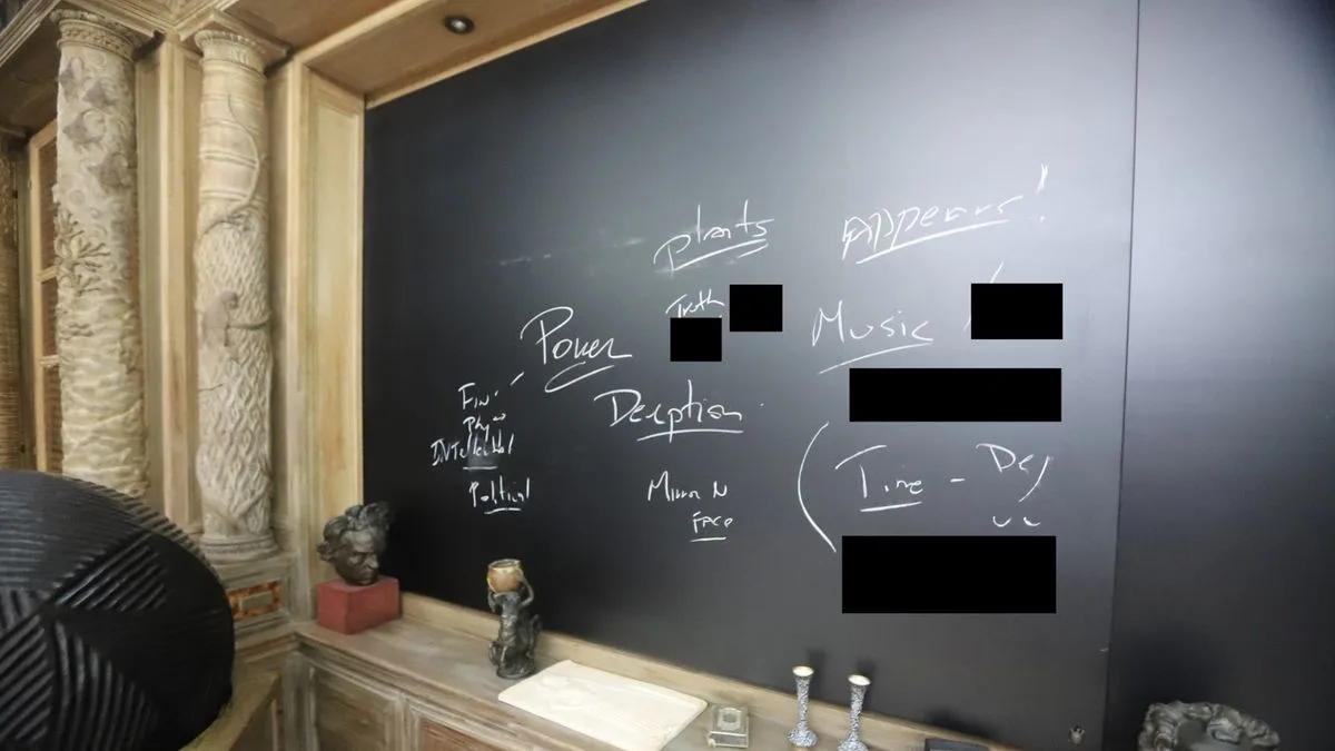 Epstein's Blackboard Mystery: 12 Strange Words Spark Online Sleuthing