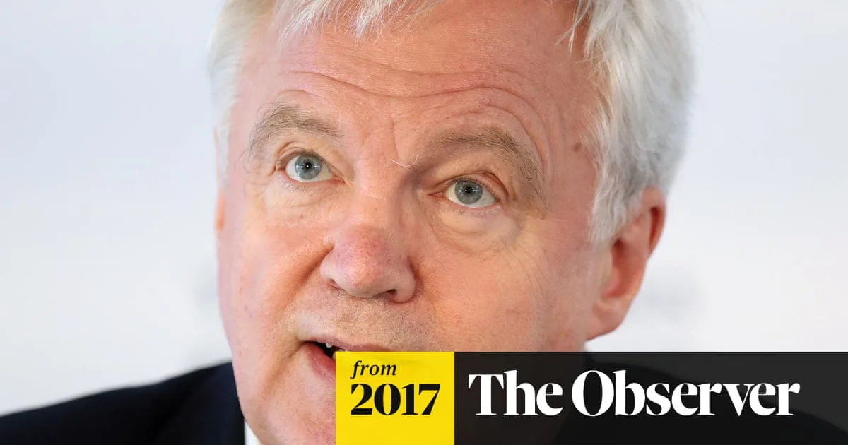 David Davis Backed Banker Ian Hannam After Accepting Paid Role