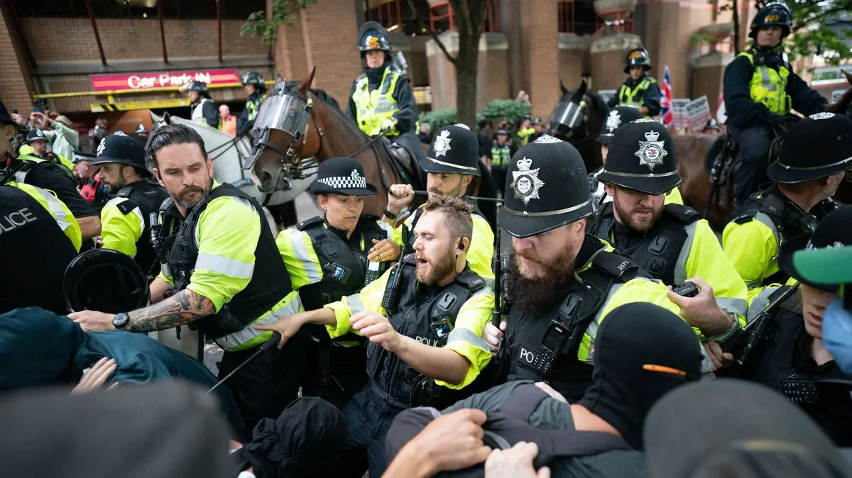 Far Right Protest Turns Violent In Nuneaton