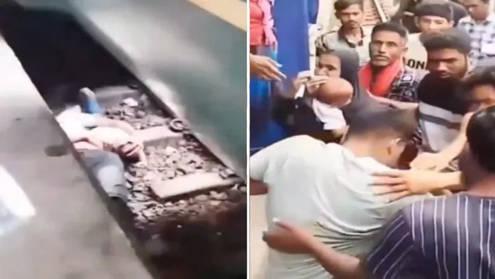 Father Shields Baby Under Moving Train After Toddler Falls Onto Tracks