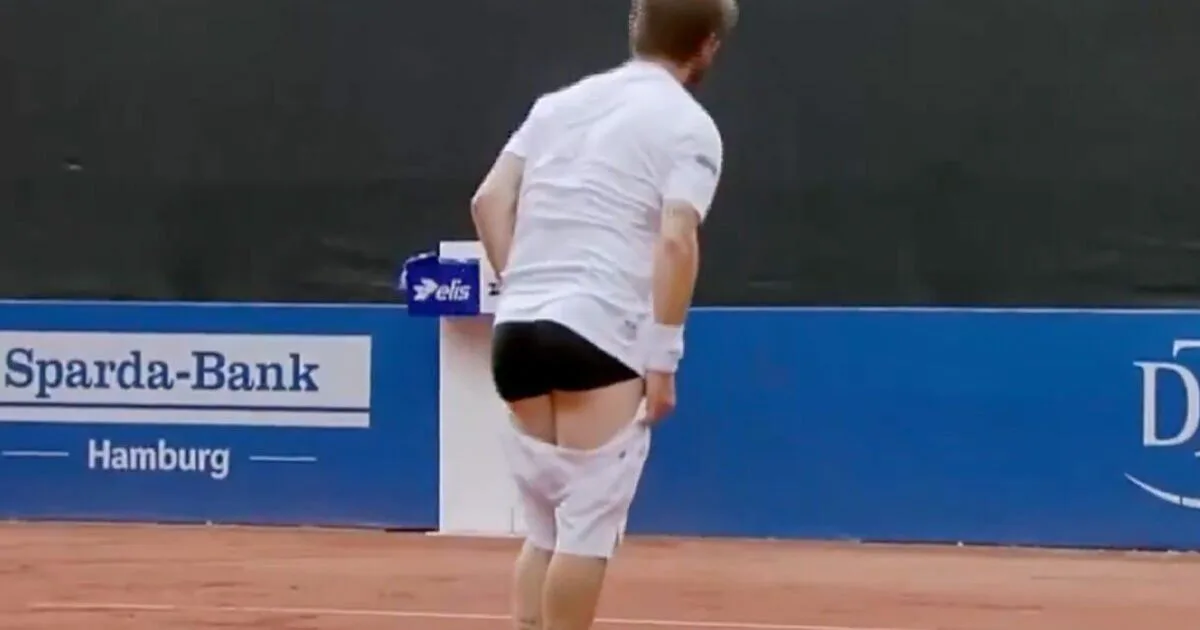 French Tennis Star Strips Shorts in Bizarre Moment at Hamburg Open