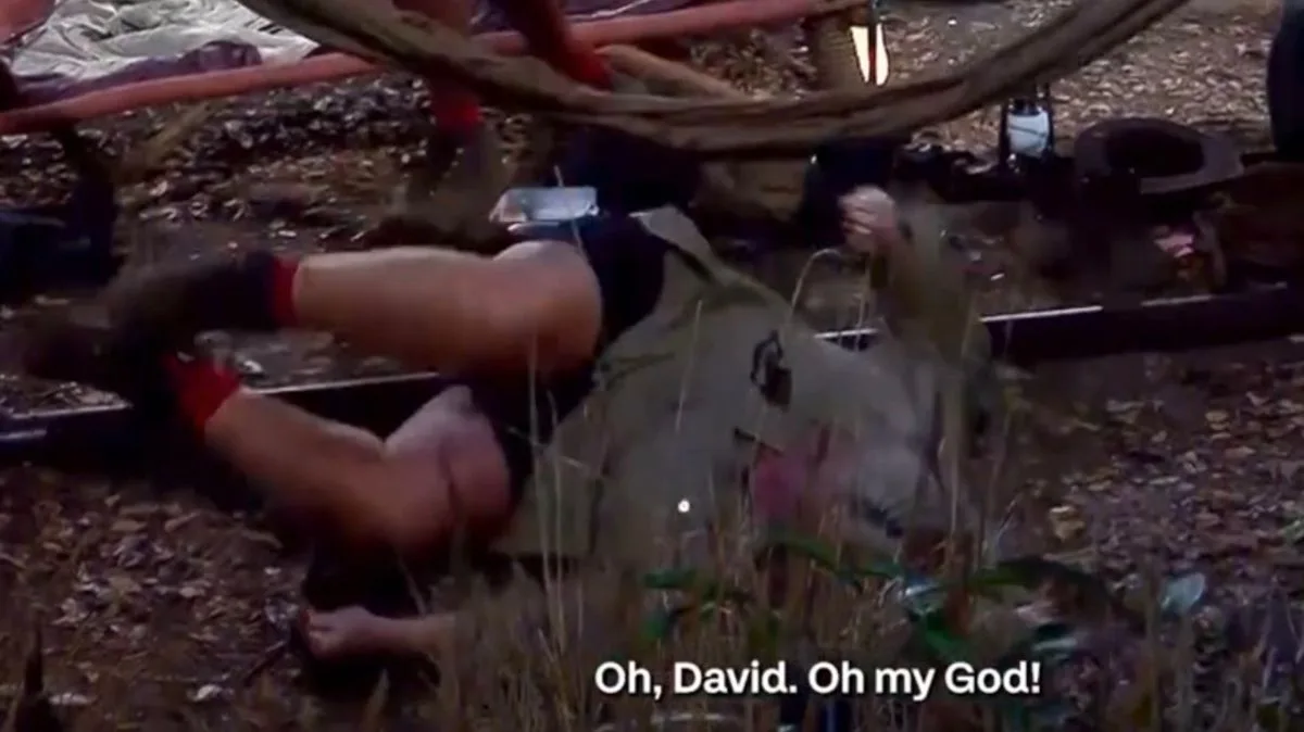 Gemma Collins Falls From Hammock In I'm A Celebrity Chaos