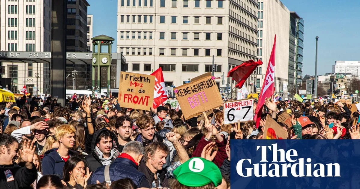 German Pupils Strike Against Military Service Law