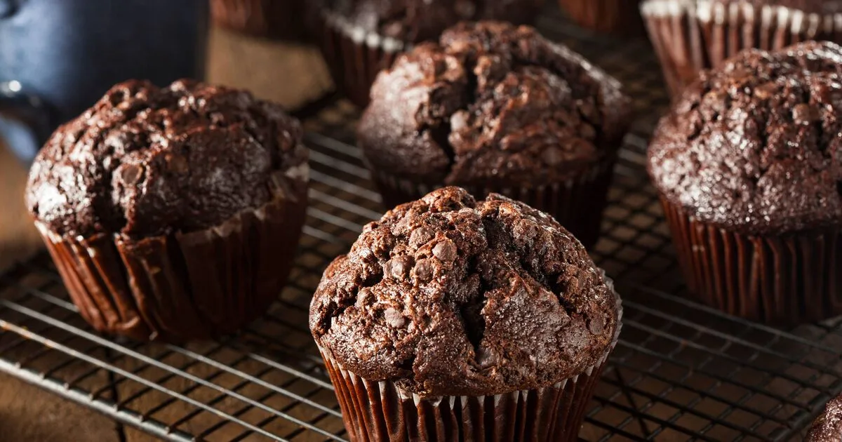 Gooey Chocolate Muffins with Cherry Jam Secret