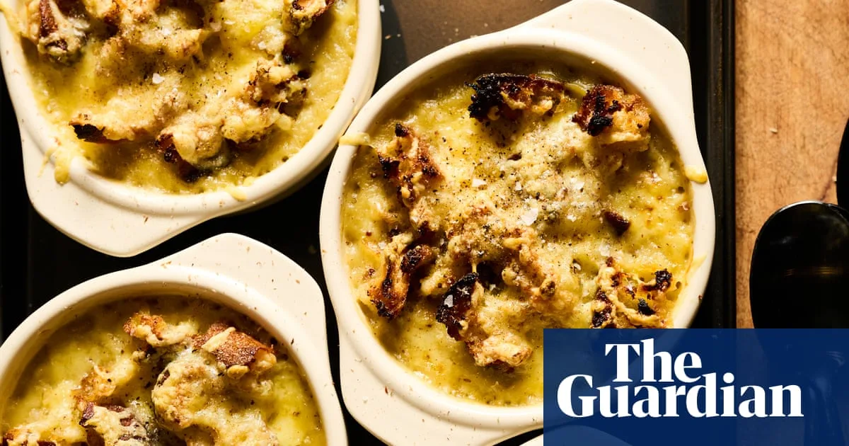 Alice Zaslavsky’s Parsnip and Pear Soup with Cheesy Mustardy Toast Tops