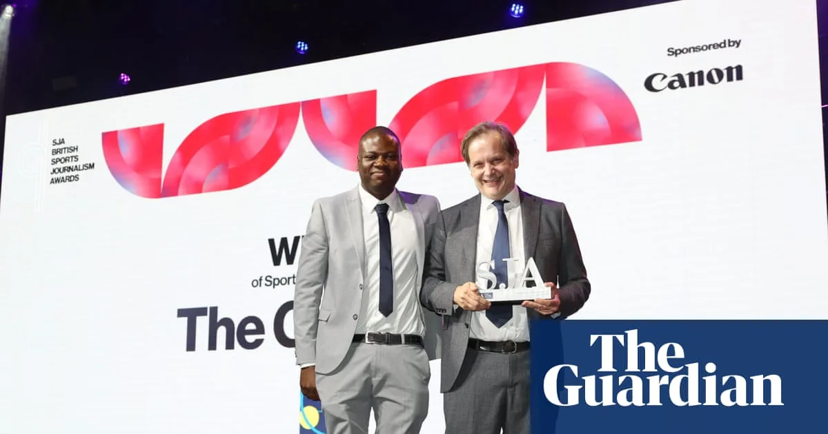 Guardian Sport Named Publisher of the Year at SJA Awards