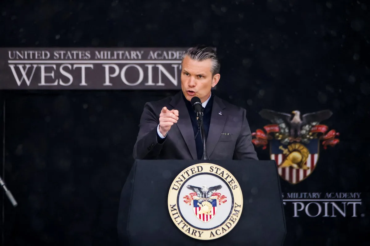 Hegseth Attacks 'Woke Military' in West Point Speech, Mocks DEI Policies