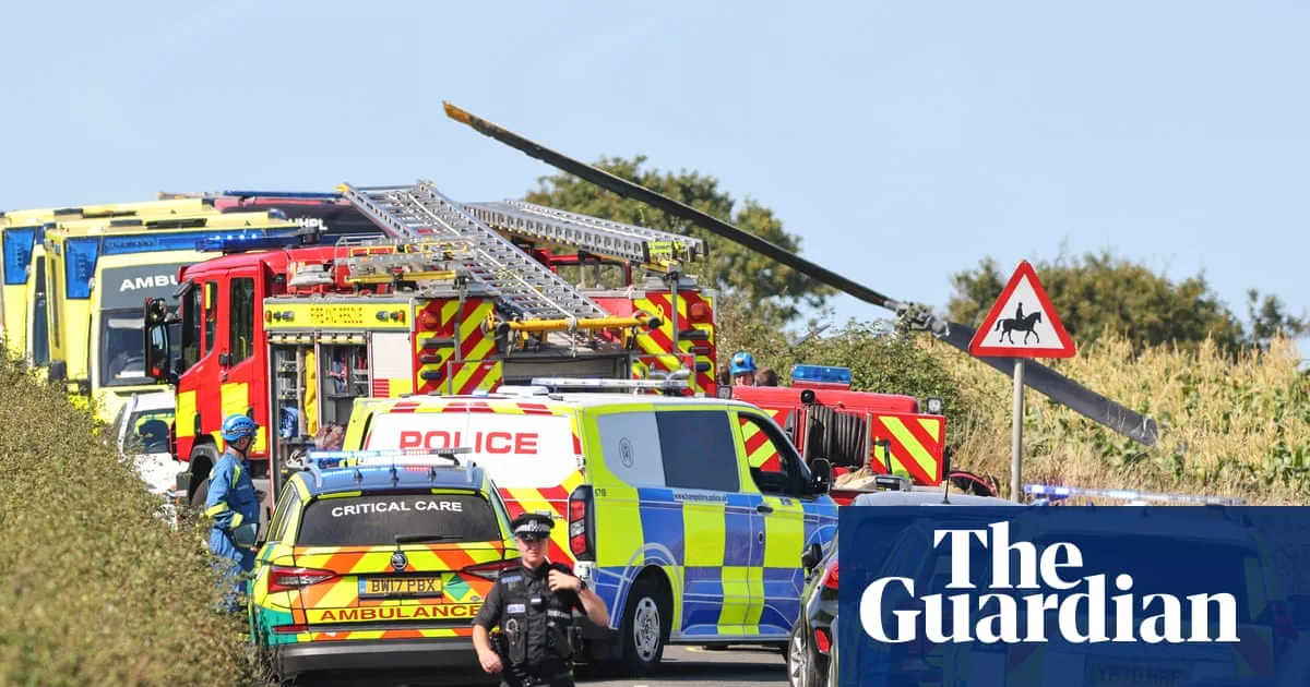Three Killed in Isle of Wight Helicopter Crash During Flying Lesson