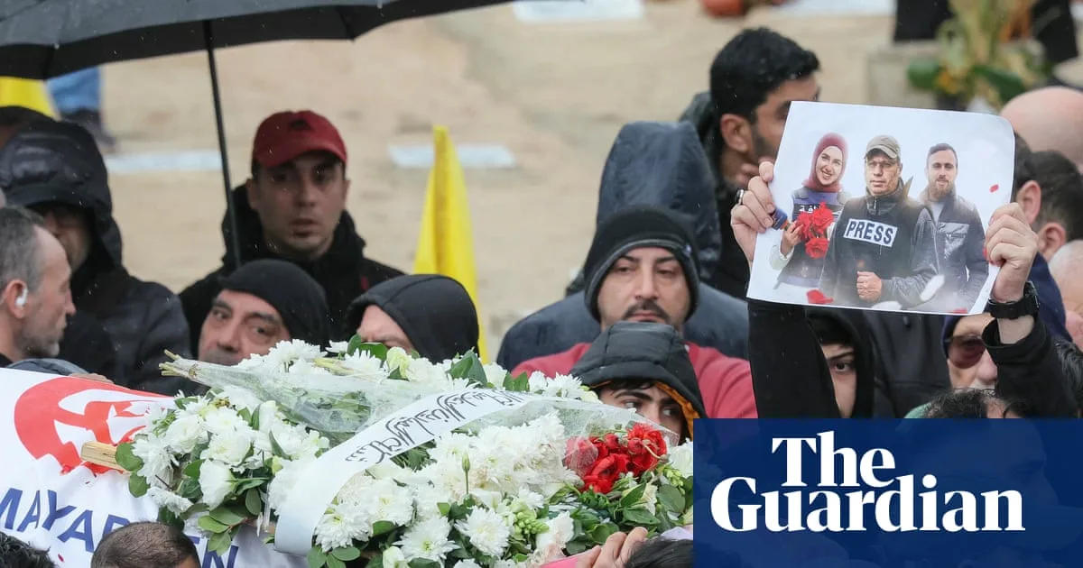 Funeral Held for Three Journalists Killed by Israeli Strike in Lebanon