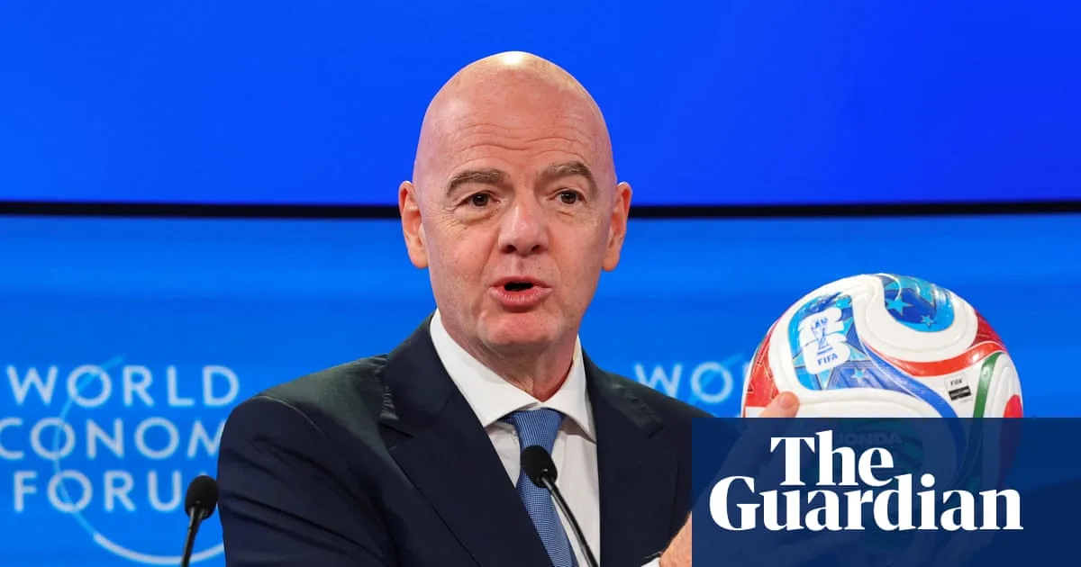 Infantino Jokes About British Fans at Davos