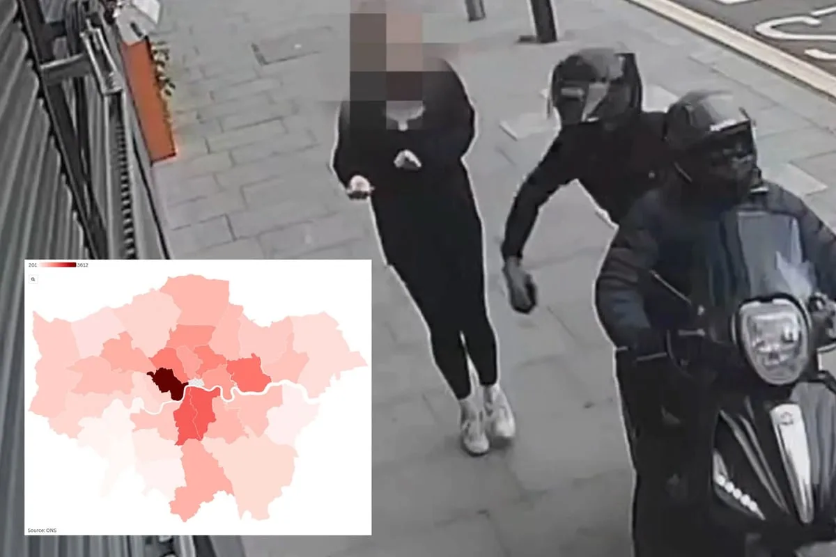 Interactive Map Reveals London's Worst Mugging Hotspots
