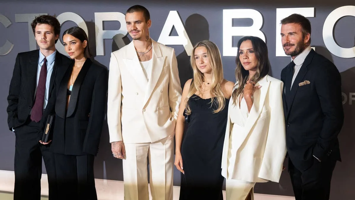 Victoria Beckham and Geri Halliwell Dance at Cruz Beckham's London Gig