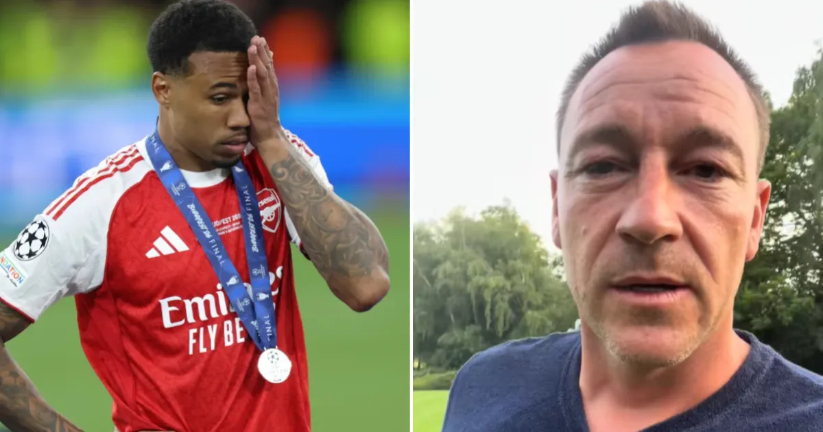 John Terry sends support to Arsenal's Gabriel after Champions League final penalty miss