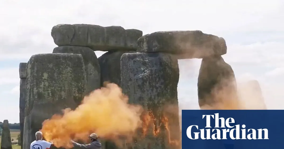 Just Stop Oil Activists Cleared Over Stonehenge Orange Powder Protest