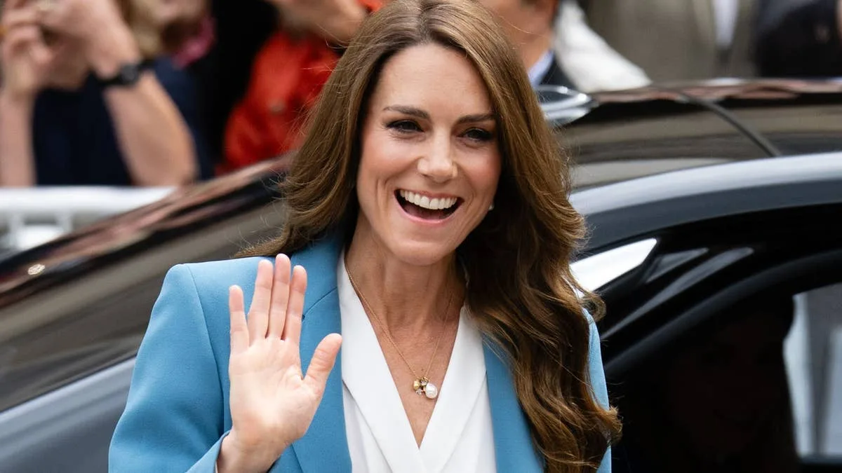 Princess Kate Turns Heads in Cornflower Blue Suit on Italy Tour