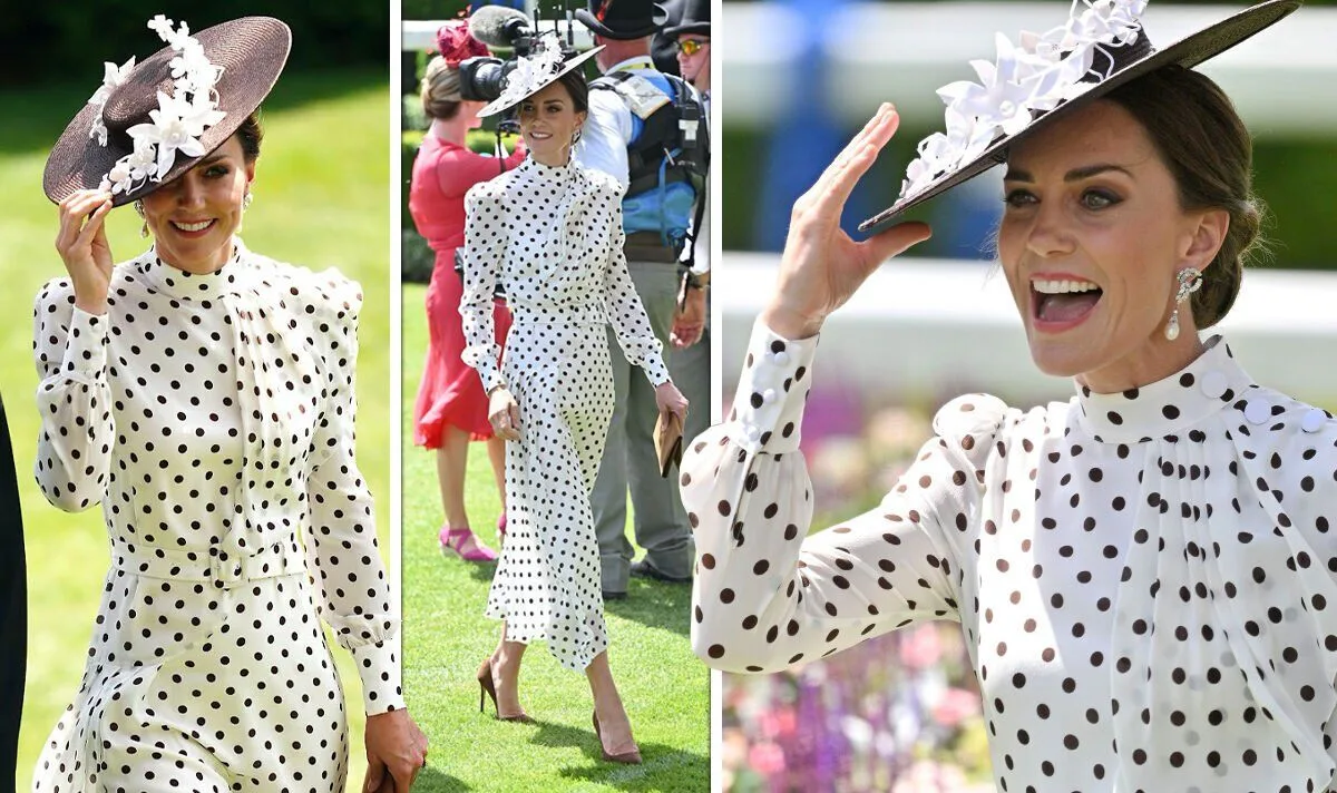 Kate Middleton Stuns in Polka Dots at Royal Ascot