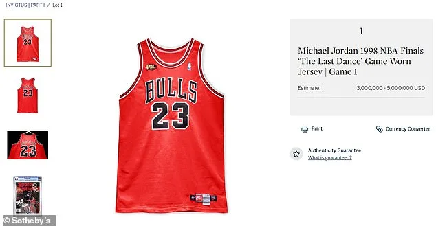 Michael Jordan's 1998 Finals Jersey Sells for Record $10.09 Million