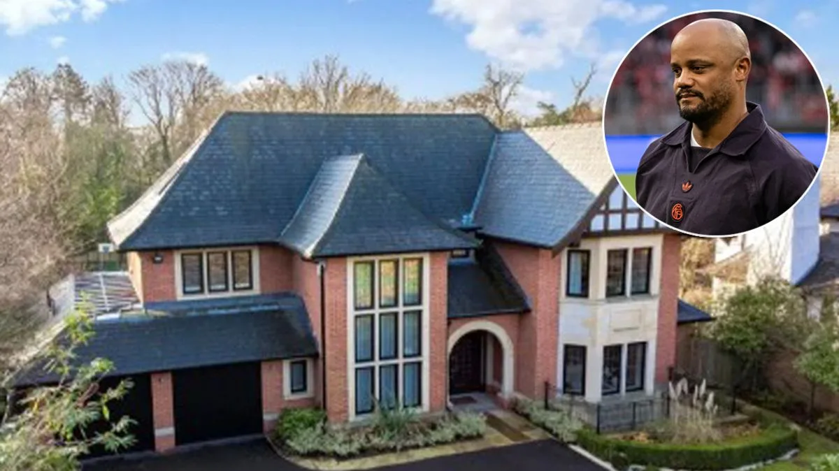 Vincent Kompany lists Cheshire mansion for £3.45m with pool and football pitch