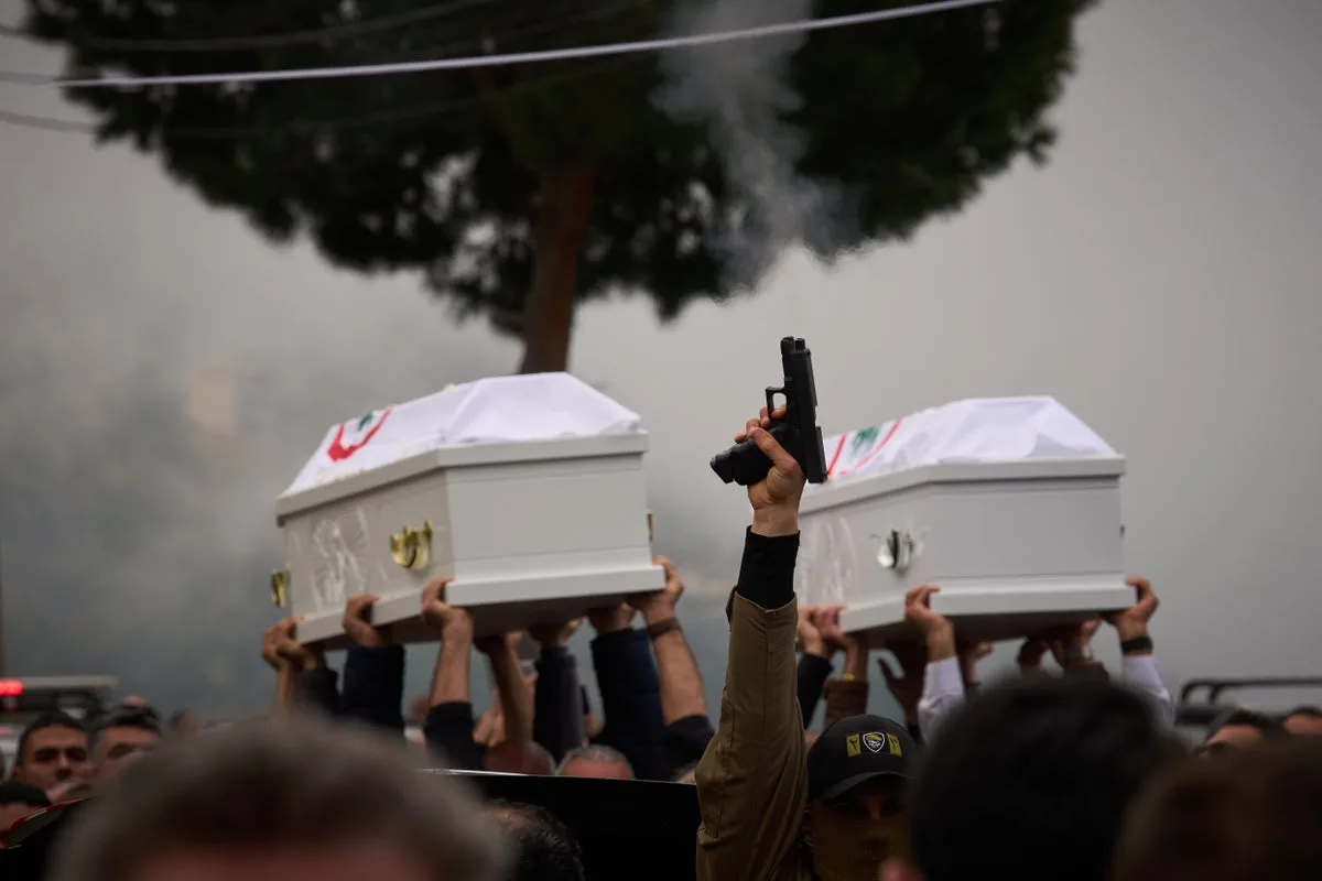 Lebanon Buries Christian Official Killed in Israeli Strike Amid Rising Anti-Hezbollah Sentiment