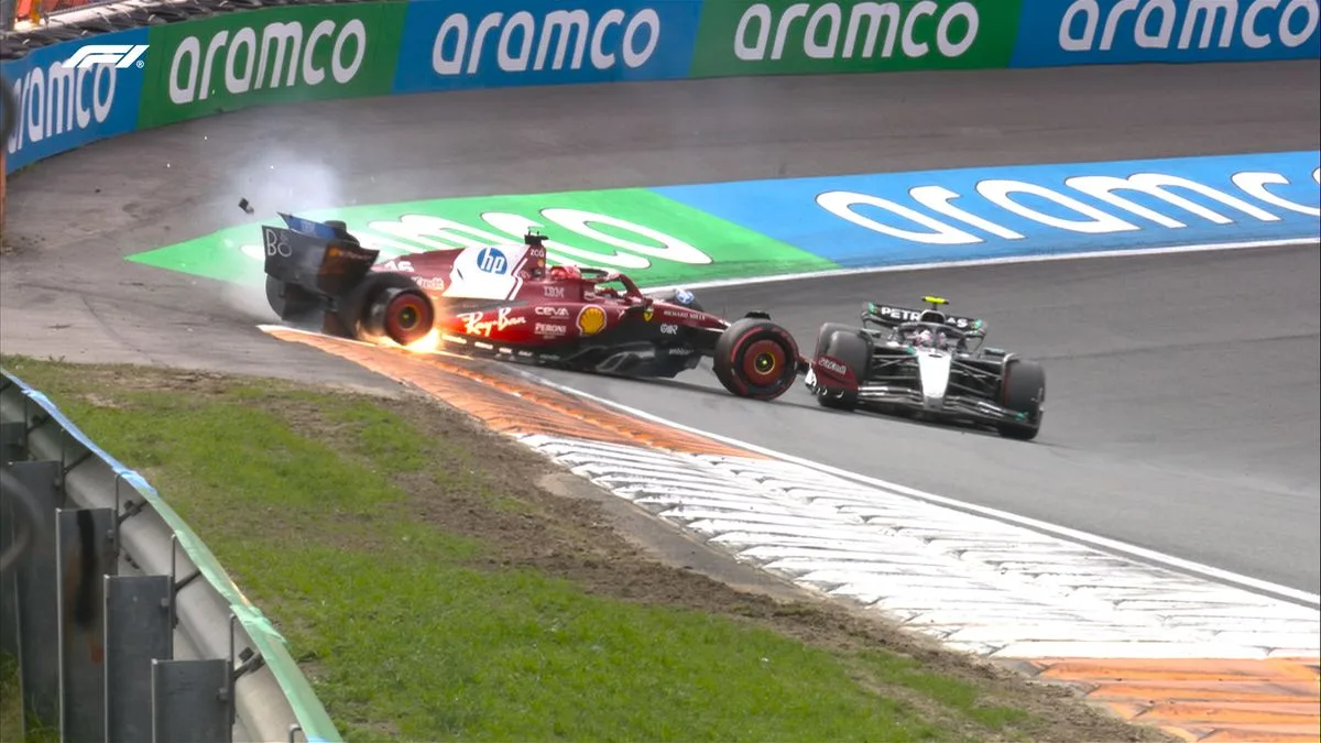 Ferrari's Dutch GP Nightmare: Leclerc and Hamilton Crash Out