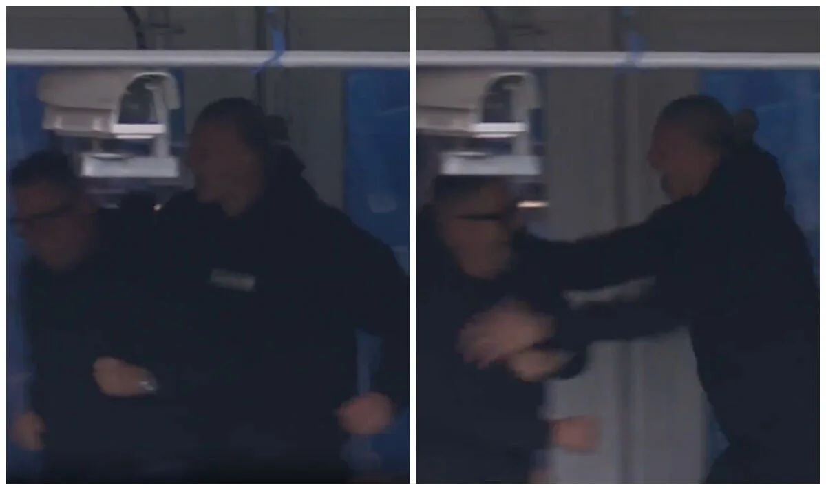 Haaland Celebrates Alvarez Equaliser Against Liverpool from Stands