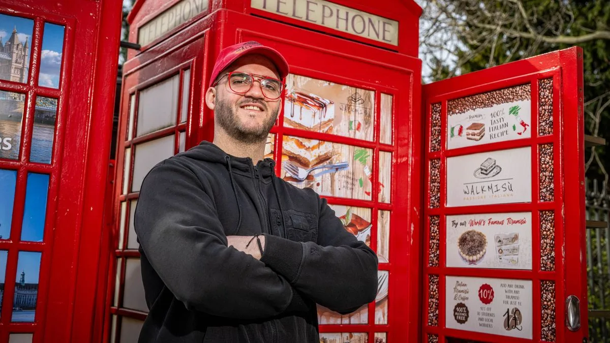 London Phone Box Transformed Into Tiramisu Cafe