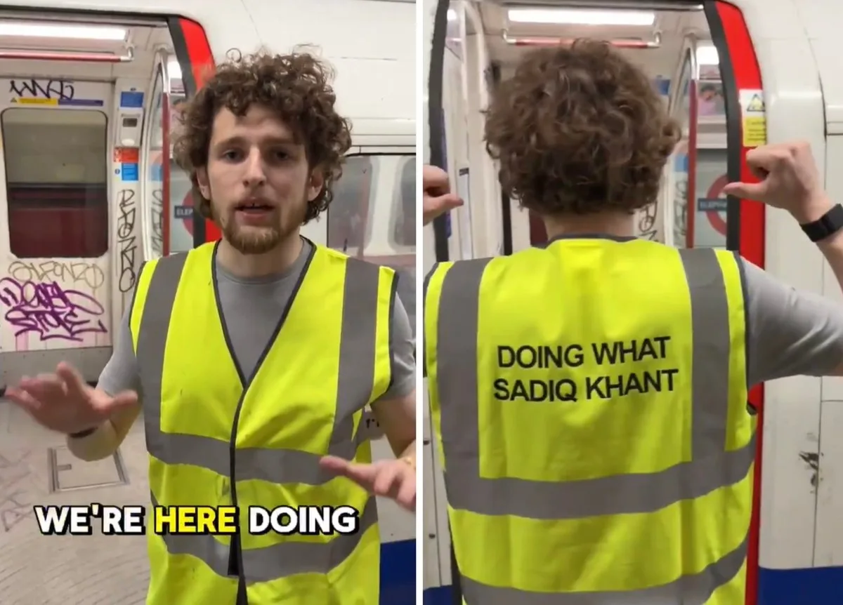 Volunteers Clean Graffiti on Bakerloo Line, Claiming to Do 'What Sadiq Can't'